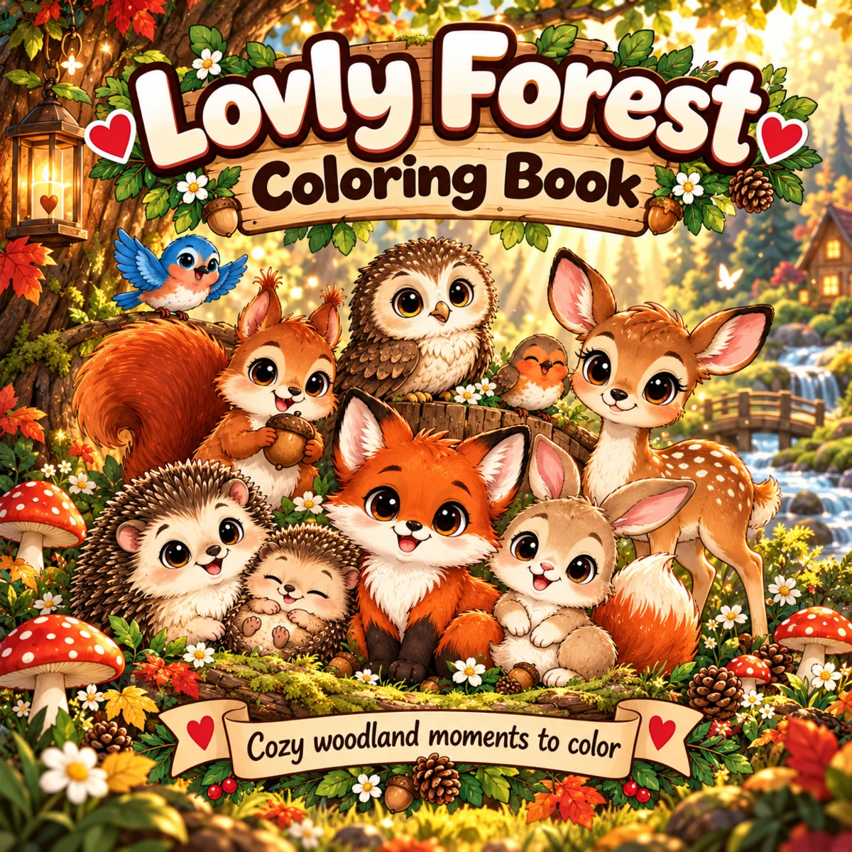 Lovly Forest Coloring Book